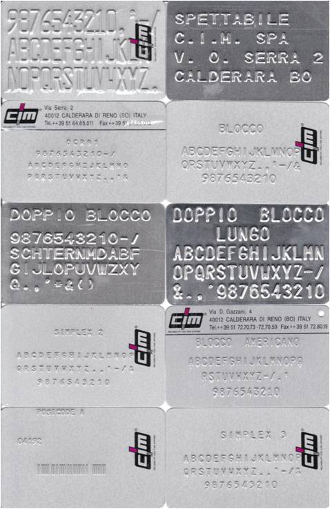 CIM Metal Embosser 1000/2000     