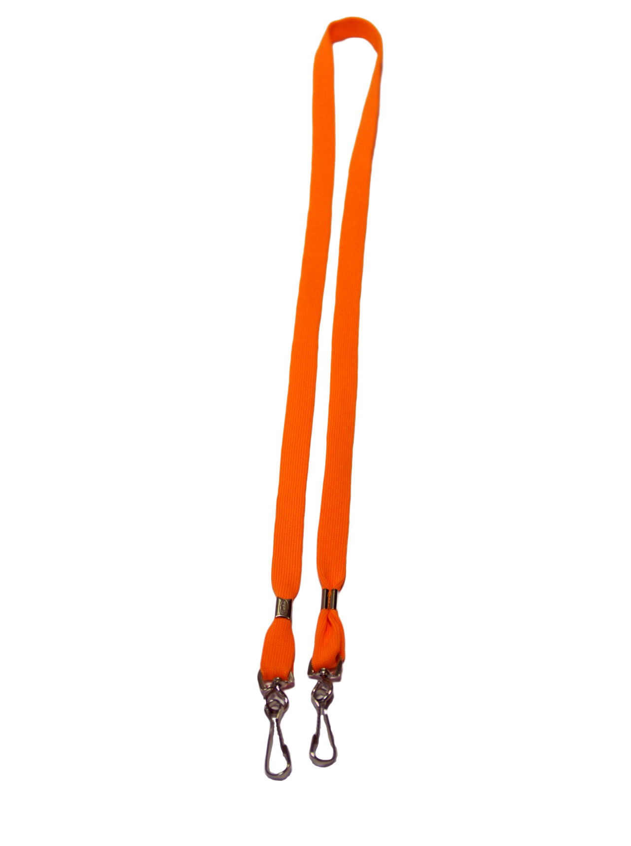 Оранжевая лента с двумя карабинами, 11мм от РуссКом
