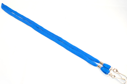 Светло-синяя лента с двумя карабинами, 11мм от РуссКом