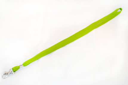 Лента светло-зеленого цвета с круглым карабином для бейджей, 11мм, 1уп.(50шт.) от РуссКом