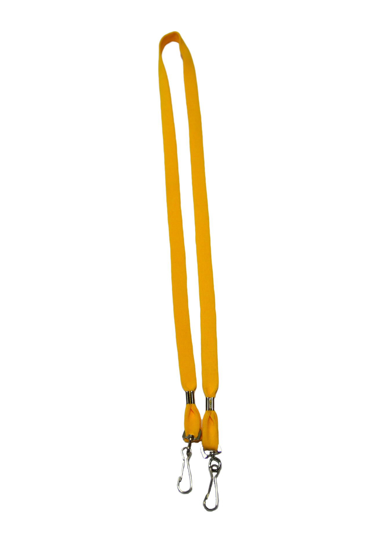 Желтая лента с двумя карабинами, 11мм от РуссКом